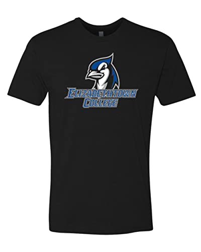 Elizabethtown College Mascot Logo Exclusive Soft Shirt - Black