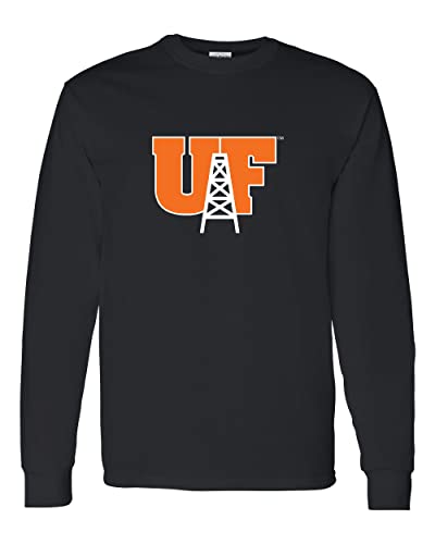 University of Findlay UF Two Color Long Sleeve Shirt - Black