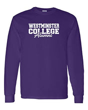 Load image into Gallery viewer, Westminster College Alumni Long Sleeve T-Shirt - Purple
