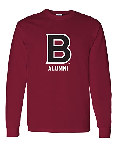 Bates College B Alumni Long Sleeve Shirt - Cardinal Red