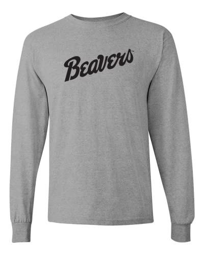 Bemidji State U Beavers Long Sleeve T-Shirt - Sport Grey