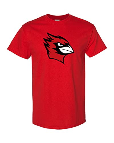 Wesleyan University Full Color Mascot T-Shirt - Red