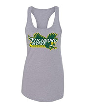 Load image into Gallery viewer, Fitchburg State Full Color Mascot Ladies Tank Top - Heather Grey
