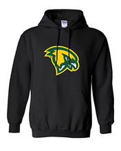 Load image into Gallery viewer, Fitchburg State Mascot Head Hooded Sweatshirt - Black
