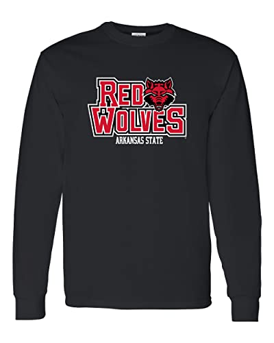 Arkansas State Red Wolves Long Sleeve T-Shirt - Black