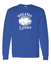 Load image into Gallery viewer, Wheaton College Lyons Long Sleeve T-Shirt - Royal

