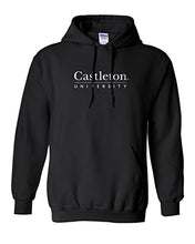 Load image into Gallery viewer, Castleton University Hooded Sweatshirt - Black
