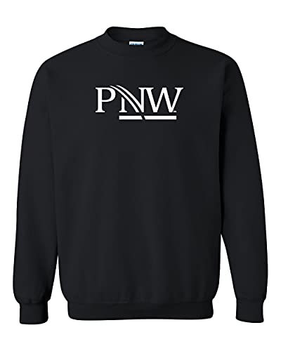Purdue Northwest PNW One Color Logo Crewneck Sweatshirt - Black