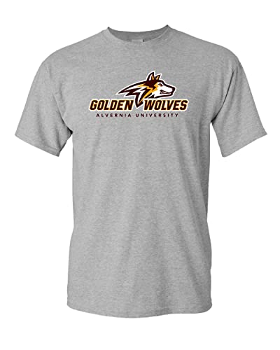 Alvernia University Golden Wolves T-Shirt - Sport Grey