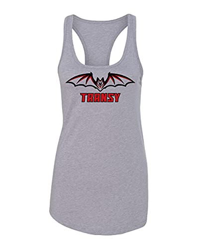 Transylvania Transy Logo Ladies Tank Top - Heather Grey