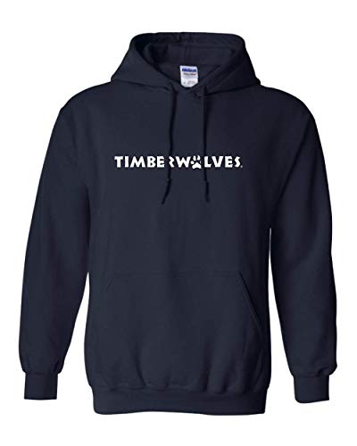 Northwood Timberwolves One Color Hooded Sweatshirt - Navy