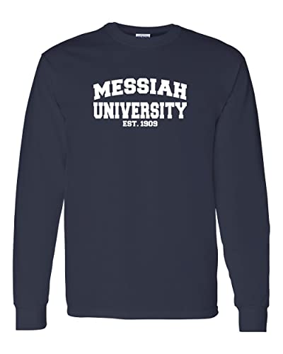 Messiah University est 1909 Long Sleeve T-Shirt - Navy