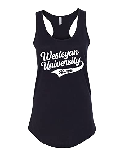 Wesleyan University Alumni Ladies Tank Top - Black