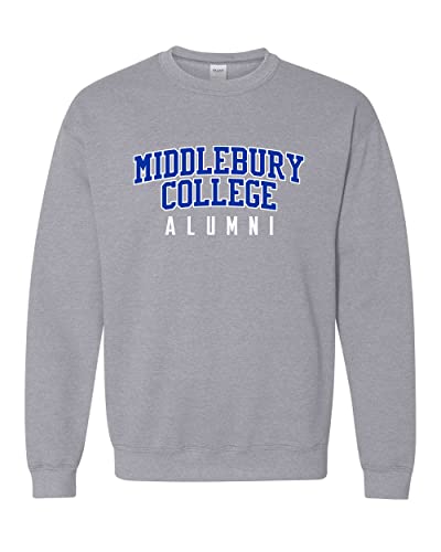 Middlebury College Alumni Crewneck Sweatshirt - Sport Grey