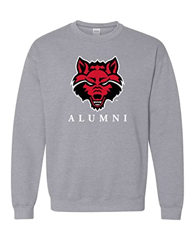 Arkansas State University Alumni Crewneck Sweatshirt - Sport Grey