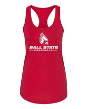Load image into Gallery viewer, Ball State University with Logo One Color Tank Top - Red
