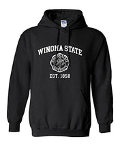 Load image into Gallery viewer, Winona State Vintage Est 1858 Hooded Sweatshirt - Black
