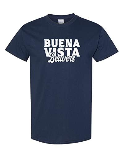 Buena Vista University Block T-Shirt - Navy