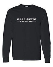 Load image into Gallery viewer, Ball State University Text Only One Color Long Sleeve - Black
