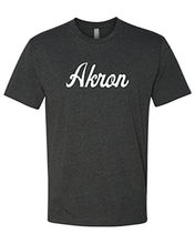 Load image into Gallery viewer, University of Akron Script Soft Exclusive T-Shirt - Charcoal
