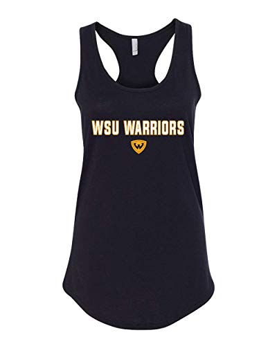 WSU Warriors Two Color Tank Top - Black