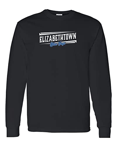 Elizabethtown Etown Blue Jays Long Sleeve Shirt - Black