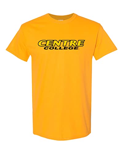 Centre College Text Stacked T-Shirt - Gold