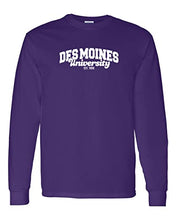 Load image into Gallery viewer, Des Moines University Alumni Long Sleeve T-Shirt - Purple
