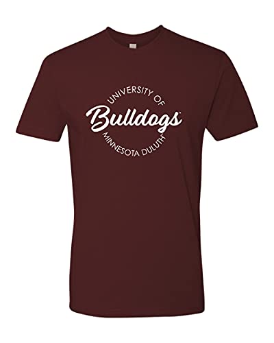 Minnesota Duluth Circular 1 Color Soft Exclusive T-Shirt - Maroon