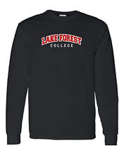 Load image into Gallery viewer, Lake Forest College Long Sleeve T-Shirt - Black
