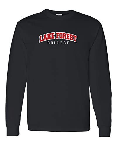 Lake Forest College Long Sleeve T-Shirt - Black