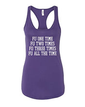 Load image into Gallery viewer, Furman University FU One Time Ladies Tank Top - Purple Rush

