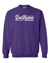 Load image into Gallery viewer, Vintage Des Moines University Crewneck Sweatshirt - Purple
