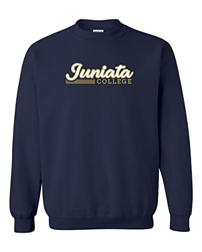 Juniata College 2 Color Crewneck Sweatshirt - Navy