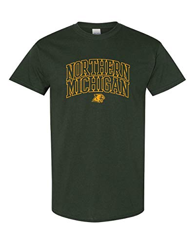Northern Wildcats Arched One Color T-Shirt - Forest Green