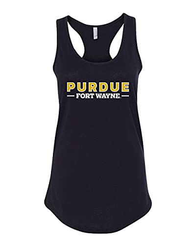 Purdue Fort Wayne Text Only Tank Top - Black