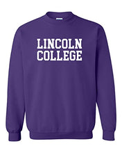 Load image into Gallery viewer, Lincoln College Crewneck Sweatshirt - Purple
