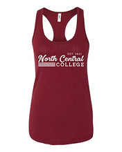 Load image into Gallery viewer, Vintage North Central College Est 1861 Ladies Tank Top - Cardinal
