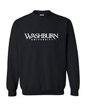 Load image into Gallery viewer, Washburn University 1 Color Crewneck Sweatshirt - Black
