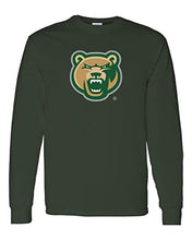 Load image into Gallery viewer, Georgia Gwinnett College Bear Head Long Sleeve T-Shirt - Forest Green
