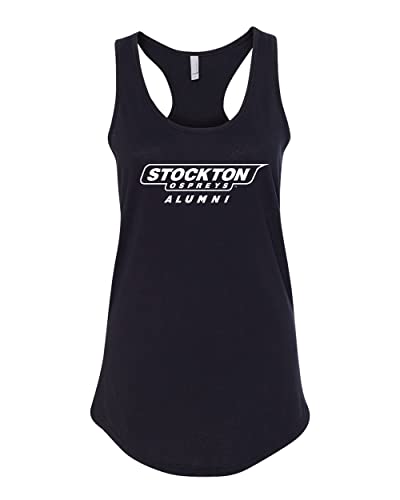 Stockton University Alumni Ladies Tank Top - Black