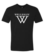 Load image into Gallery viewer, Wellesley College W Exclusive Soft Shirt - Black
