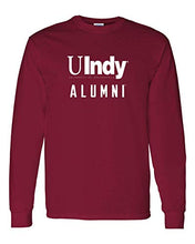 Load image into Gallery viewer, University of Indianapolis UIndy Alumni White Text Long Sleeve - Cardinal Red
