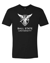 Load image into Gallery viewer, Ball State University One Color Official Logo Exclusive Soft Shirt - Black
