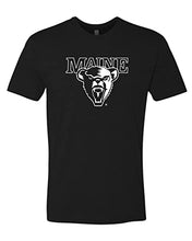 Load image into Gallery viewer, University of Maine 1 Color Mascot Exclusive Soft Shirt - Black
