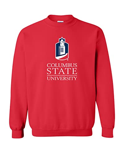 Columbus State University Tower Crewneck Sweatshirt - Red