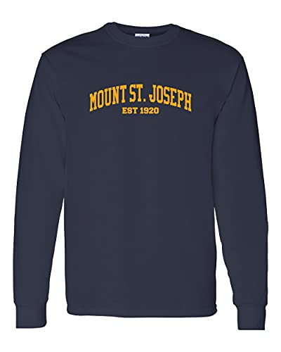 Mount St Joseph EST One Color Long Sleeve Shirt - Navy