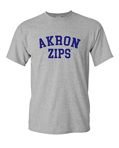 University of Akron Zips T-Shirt - Sport Grey