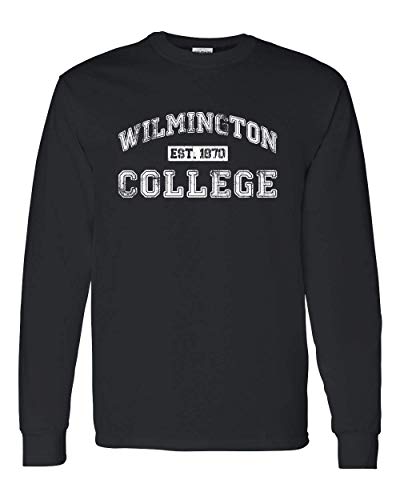 Wilmington College Est 1870 Long Sleeve T-Shirt - Black