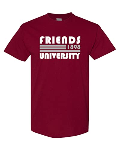 Retro Friends University T-Shirt - Cardinal Red